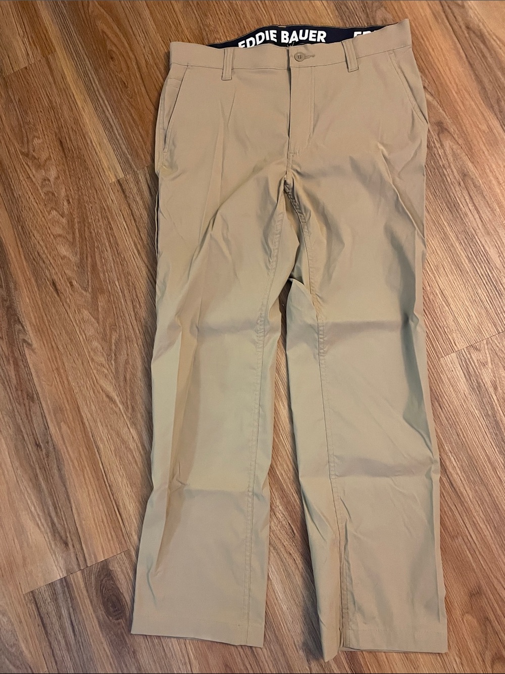 Eddie Bauer Men's Tan weather proof pants